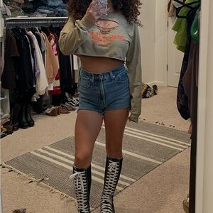 Coal N Terry crop top size S